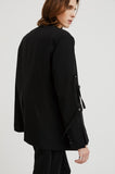 イーエスシースタジオ(ESC STUDIO) slit blazer(black)