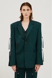 イーエスシースタジオ(ESC STUDIO) slit blazer(green)