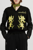 イーエスシースタジオ(ESC STUDIO) flower knit vest(black)