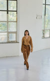 イーエスシースタジオ(ESC STUDIO) slit trouser pants(beige)