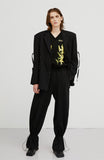 イーエスシースタジオ(ESC STUDIO) flower string training pants(black)