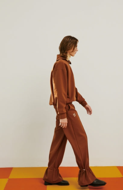 イーエスシースタジオ(ESC STUDIO) flower string training pants(brown)