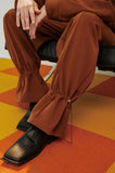 イーエスシースタジオ(ESC STUDIO) flower string training pants(brown)