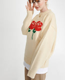 ワンダービジター(WONDER VISITOR)  Logo APS Knit [Ivory]