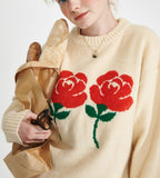 ワンダービジター(WONDER VISITOR)  Logo APS Knit [Ivory]
