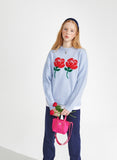 ワンダービジター(WONDER VISITOR)  Logo APS Knit [Light Blue]