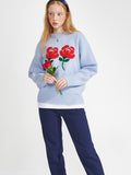 ワンダービジター(WONDER VISITOR)  Logo APS Knit [Light Blue]