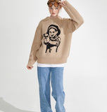 ワンダービジター(WONDER VISITOR)  Gungirl Knit [Beige]
