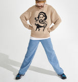 ワンダービジター(WONDER VISITOR)  Gungirl Knit [Beige]