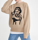 ワンダービジター(WONDER VISITOR)  Gungirl Knit [Beige]