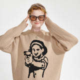 ワンダービジター(WONDER VISITOR)  Gungirl Knit [Beige]