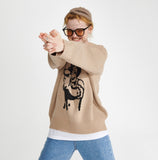 ワンダービジター(WONDER VISITOR)  Gungirl Knit [Beige]
