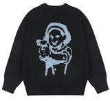 ワンダービジター(WONDER VISITOR)  Gungirl Knit [Black]