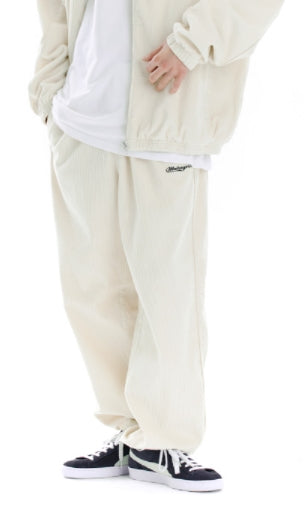 mahagrid (マハグリッド) CORDUROY TRACK PANT [CREAM]