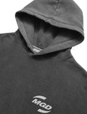 mahagrid (マハグリッド) SPIN LOGO PIGMENT HOODIE [CHARCOAL]