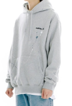 mahagrid (マハグリッド) PAINTER HOODIE [GREY]