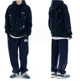 mahagrid (マハグリッド) PAINTER HOODIE [NAVY]