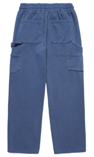 mahagrid (マハグリッド) SPIN LOGO PIGMENT CARPENTER SWEATPANT [BLUE]