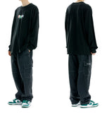 mahagrid (マハグリッド) MGD WOOD BLOCKS LS TEE [BLACK]