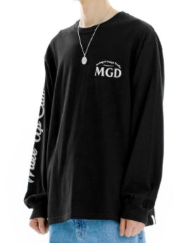 mahagrid (マハグリッド) CAFE LS TEE [BLACK]