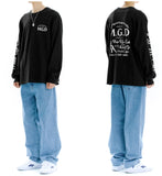 mahagrid (マハグリッド) CAFE LS TEE [BLACK]