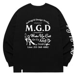mahagrid (マハグリッド) CAFE LS TEE [BLACK]