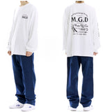 mahagrid (マハグリッド) CAFE LS TEE [WHITE]