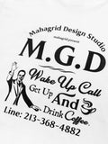 mahagrid (マハグリッド) CAFE LS TEE [WHITE]