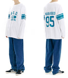 mahagrid (マハグリッド) RUGBY LS TEE [WHITE]