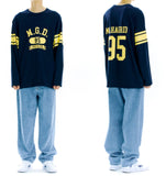 mahagrid (マハグリッド) RUGBY LS TEE [NAVY]