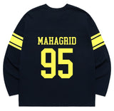 mahagrid (マハグリッド) RUGBY LS TEE [NAVY]