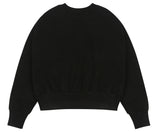 ワンダービジター(WONDER VISITOR)  2021 Logo Crop sweatshirt [Black]