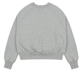 ワンダービジター(WONDER VISITOR)  2021 Logo Crop sweatshirt [Melange grey]