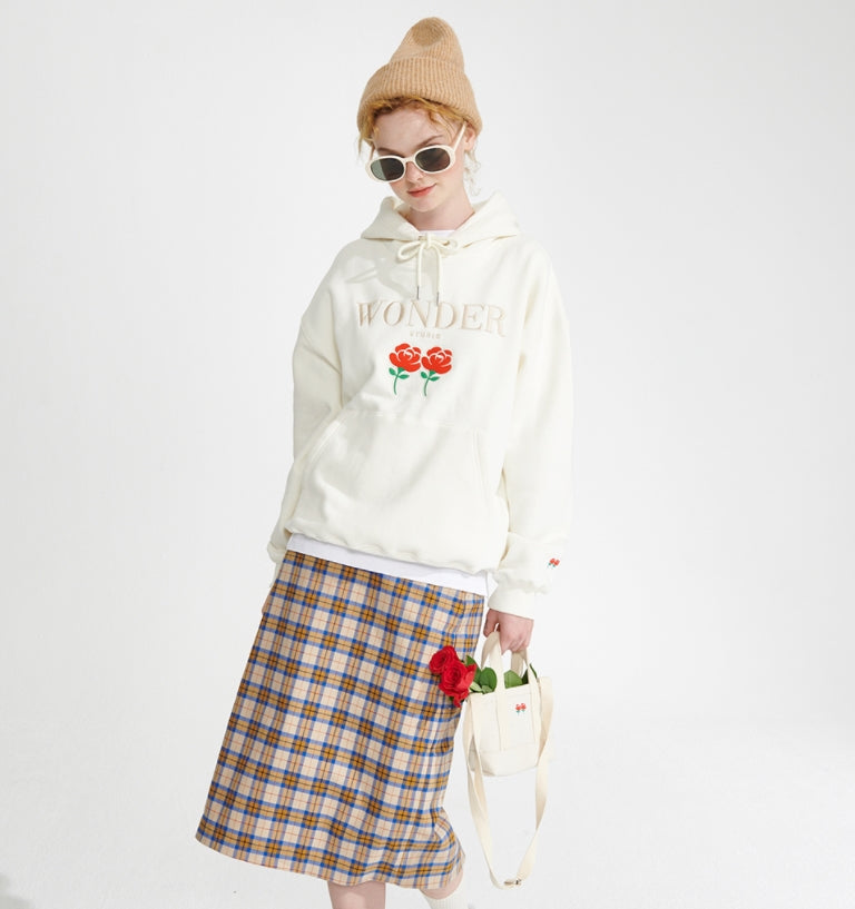 ワンダービジター(WONDER VISITOR)  2021 Logo Hoodie [Ivory]