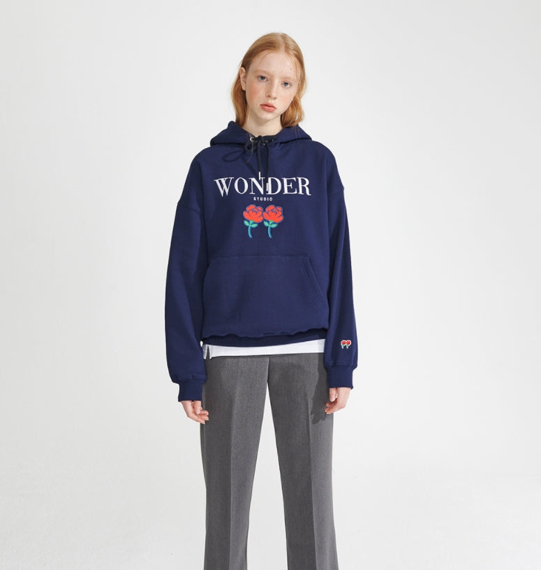 ワンダービジター(WONDER VISITOR)  2021 Logo Hoodie [Navy]