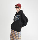 ワンダービジター(WONDER VISITOR)  Bear Metal Hoodie [Black]