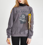 ワンダービジター(WONDER VISITOR)  Gungirl sweat-shirt [Charcoal]