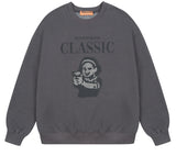 ワンダービジター(WONDER VISITOR)  Gungirl sweat-shirt [Charcoal]