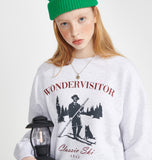 ワンダービジター(WONDER VISITOR)  Ski sweat-shirt [Light grey]