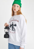 ワンダービジター(WONDER VISITOR)  Ski sweat-shirt [Light grey]