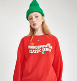 ワンダービジター(WONDER VISITOR)  Stella sweat-shirts [Red]