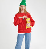 ワンダービジター(WONDER VISITOR)  Stella sweat-shirts [Red]