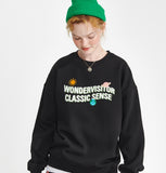ワンダービジター(WONDER VISITOR)  Stella sweat-shirts [Black]