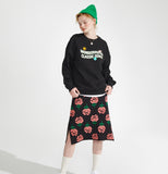 ワンダービジター(WONDER VISITOR)  Stella sweat-shirts [Black]