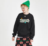 ワンダービジター(WONDER VISITOR)  Stella sweat-shirts [Black]