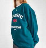 ワンダービジター(WONDER VISITOR) Classic Logo Sweatshirt [Green]