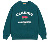 ワンダービジター(WONDER VISITOR) Classic Logo Sweatshirt [Green]