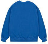 ワンダービジター(WONDER VISITOR) Logo applique Sweatshirt [Blue]