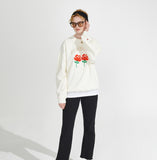 ワンダービジター(WONDER VISITOR) Logo applique Sweatshirt [Ivory]
