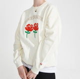 ワンダービジター(WONDER VISITOR) Logo applique Sweatshirt [Ivory]